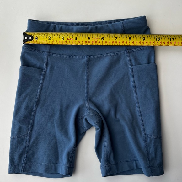 Athleta Girl blue Stash your treasures bike shorts XS 6 - Picture 4 of 5